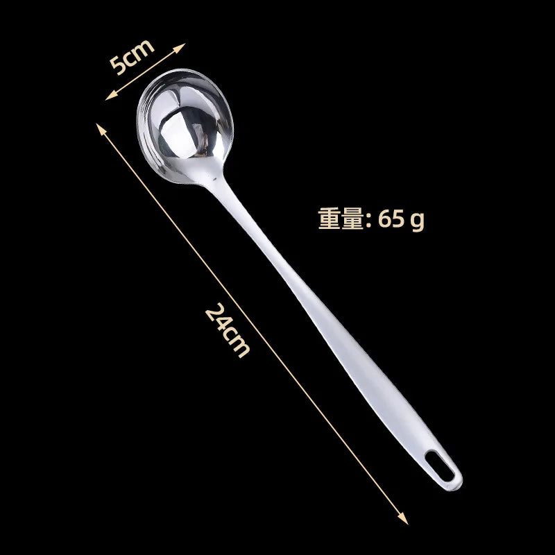 Cuchara coladora de acero inoxidable para ollas calientes