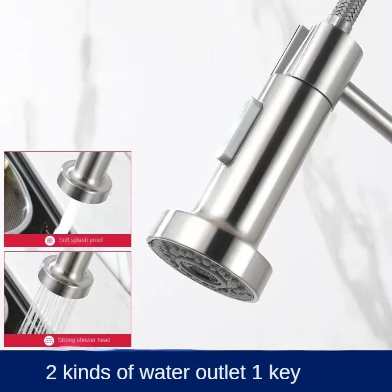 Grifo extraíble para cocina, grifo extraíble para fregadero de cocina