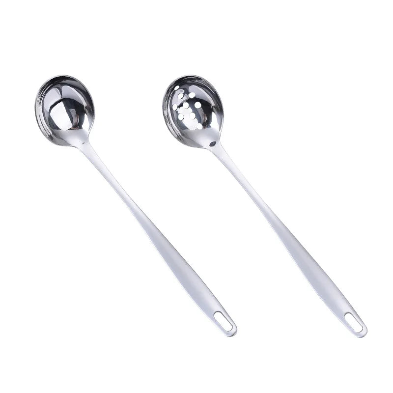 Cuchara coladora de acero inoxidable para ollas calientes
