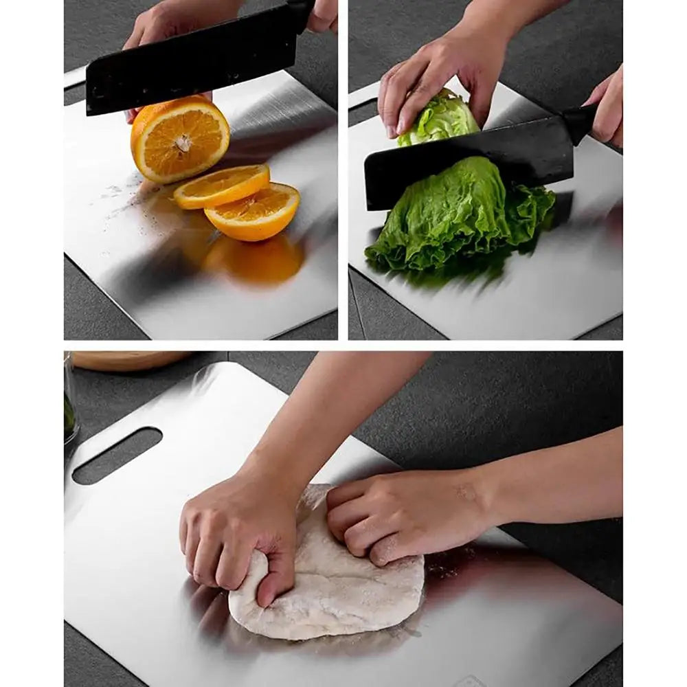 Tablas de cortar de titanio para cocina Tablero de acero inoxidable 304