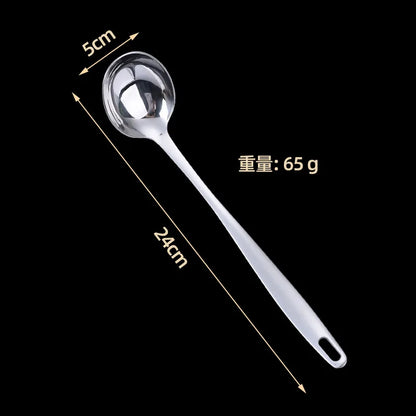 Cuchara coladora de acero inoxidable para ollas calientes