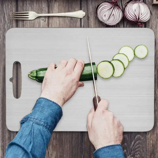 Tablas de cortar de titanio para cocina Tablero de acero inoxidable 304