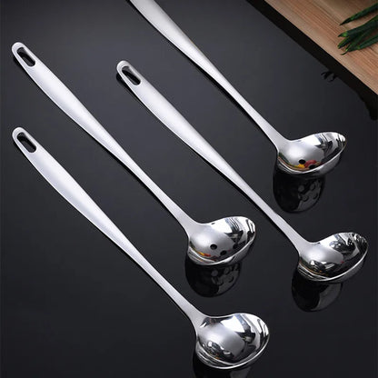 Cuchara coladora de acero inoxidable para ollas calientes