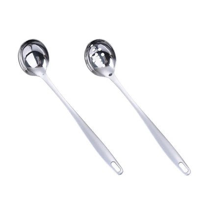 Cuchara coladora de acero inoxidable para ollas calientes