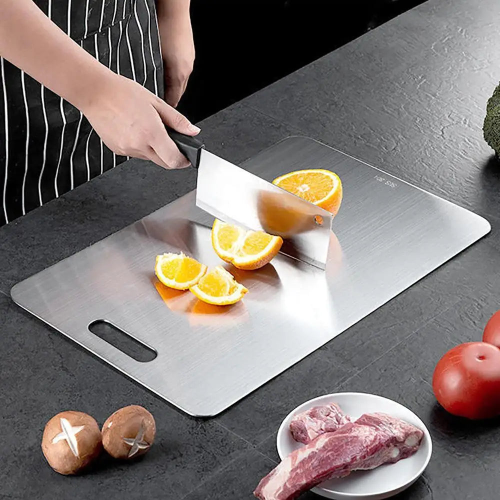 Tablas de cortar de titanio para cocina Tablero de acero inoxidable 304