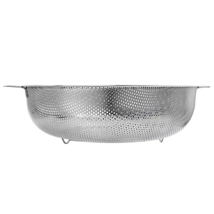 Colador de cocina de acero inoxidable, cesta para lavar verduras, cuenco para arroz, verduras, frutas, pastas, cesta de drenaje para el hogar